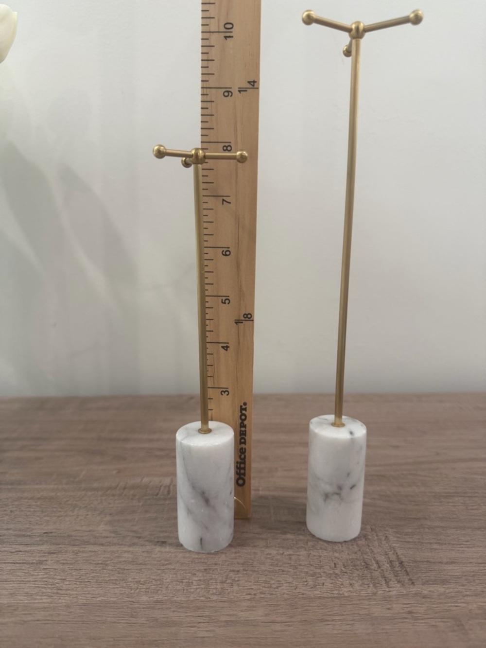 Neutral Jewelry Display Busts & Stands - Marble, Beige, and Gold - Picture 9 of 17